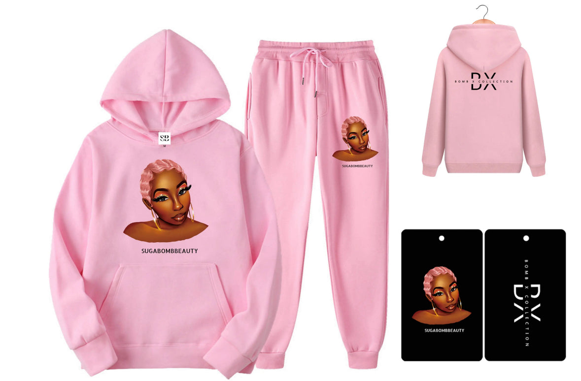 Sugabombbeauty Pink Jogger Set