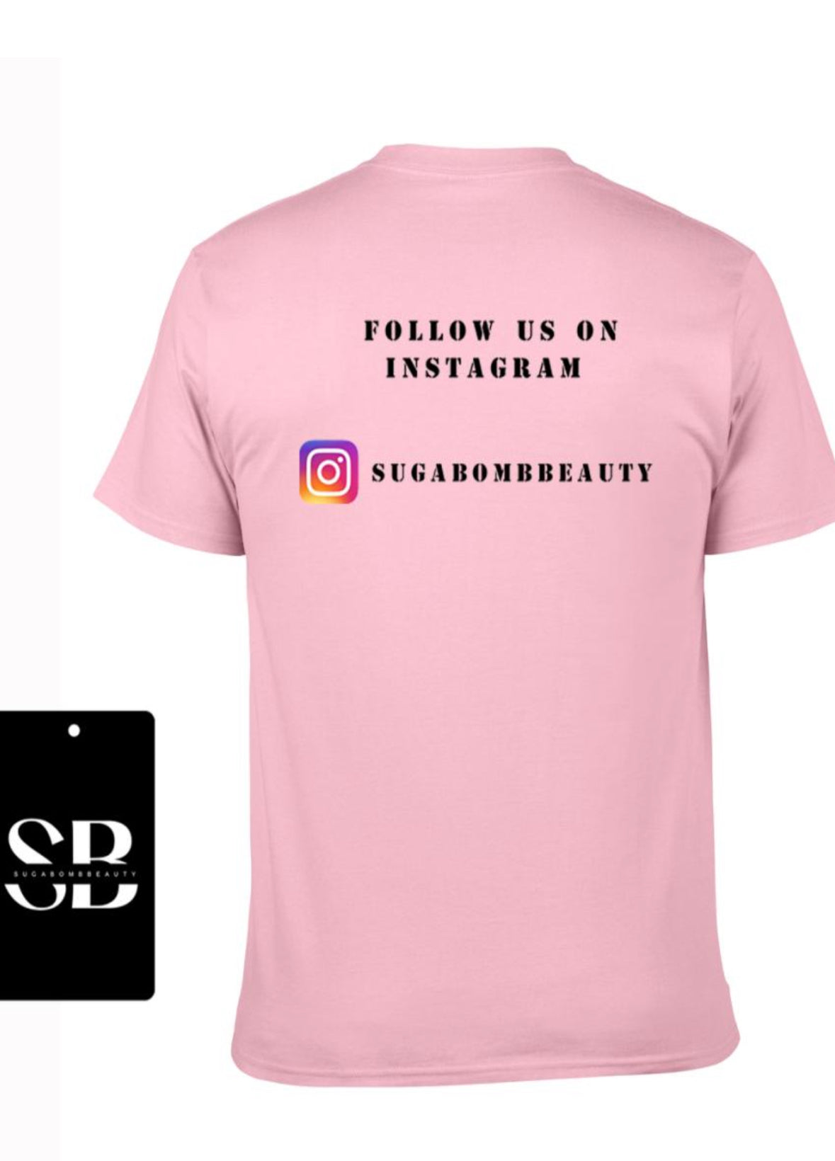 Sugabomb Pink Tee (Face Logo)